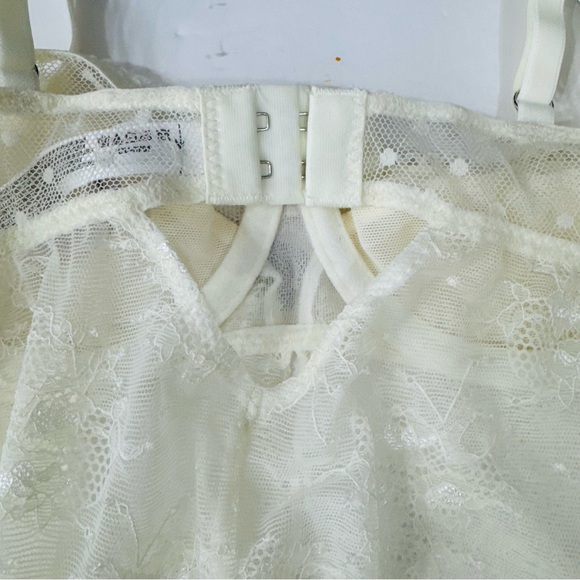 Out From Under Sheer Lace Cropped Babydoll Cami Size Small - Picture 9 of 9